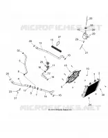 REFROIDISSEMENT SYSTEM   A14MH5EAA/EAC/EAJ (49ATVCOOL14SP570HD) pour Polaris SPORTSMAN 570 EFI EPS de 2014