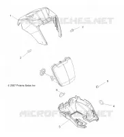 SUPPORT PHARE   A14MH5EAA/EAC/EAJ (49ATVPHARE11SP800) pour Polaris SPORTSMAN 570 EFI EPS de 2014