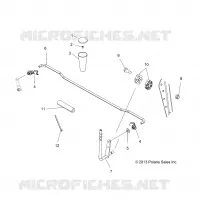 SYSTÈME DE TRANSMISSION, SELECTEUR DE VITESSE   A14MH5EAA/EAC/EAJ (49ATVGEARSELECT14SP570HD) pour Polaris SPORTSMAN 570 EFI EPS de 2014