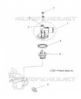 THERMOSTAT and COVER   A14MH5EAA/EAC/EAJ (49RGRTHERMO12RZR570) pour Polaris SPORTSMAN 570 EFI EPS de 2014