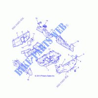 PLANCHER and ROCKER PANELS   Z14ST1EAM/EAW/EAK/EAN/EFW (49RGRFLOOR14RZR1000) pour Polaris RZR XP 1000 EPS de 2014