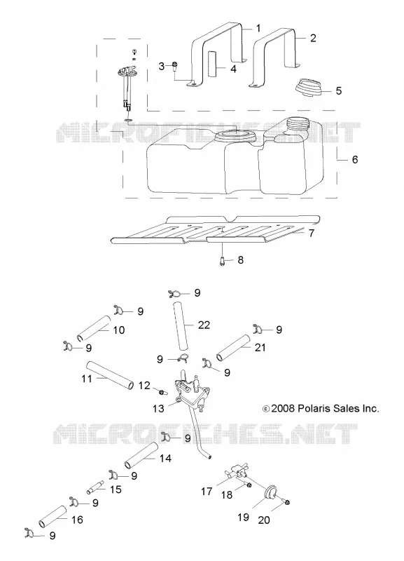 MOTEUR, SYSTÈME D'ALIMENTATION - R11VA17AA (49RGRCARBURANT09RZR170) Polaris RZR 170 2011 RZR 170  RZR 170 - R11VA17AA
