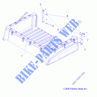 BENNE   R14RC08GC/GJ/FJ (49RGRBOX10) pour Polaris RANGER EV MIDSIZE/INTL de 2014