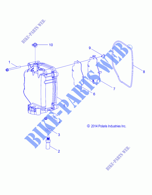 CYLINDRE HEAD COVER   Z16YAV17AB/AF/CAB/CAF (49RGRCYLINDREHDCVR15RZR170) pour Polaris RZR 170 de 2016