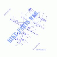 BRAS DE SUSPENSION AVANT   S15CE5BSL/BEL (49SNOWFTA14550144) pour Polaris INDY de 2015