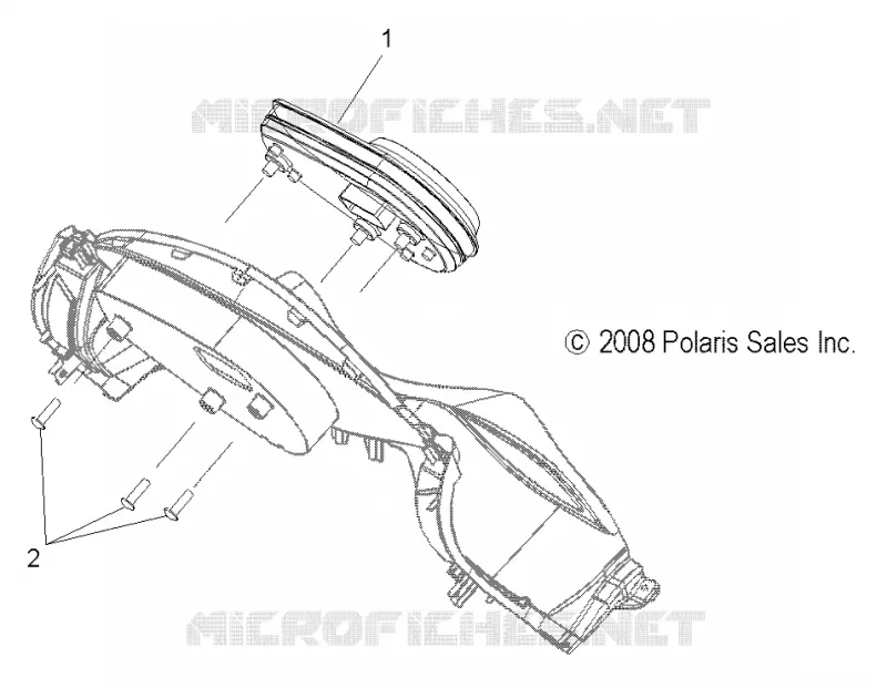 JAUGE MULTI FONCTIONS - S14PT7FSL (49SNOWGAUGE09600TRG) Polaris SNOWMOBILES 750 2014 IQ TURBO LXT  750 IQ TURBO LXT