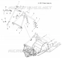 COLONNE DE DIRECTION ASM.   S13MX6JSA/JEA (49SNOWDIRECTIONPOST12600IQRCR) pour Polaris 600 IQ RACER de 2013