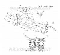 MOTEUR, CARBURATEUR   S13MX6JSA/JEA (49SNOWCARBURATEUR08600IQ) pour Polaris 600 IQ RACER de 2013