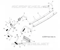 REFROIDISSEMENT SYSTEM   S13MX6JSA/JEA (49SNOWREFROIDISSEMENT09600RACE) pour Polaris 600 IQ RACER de 2013
