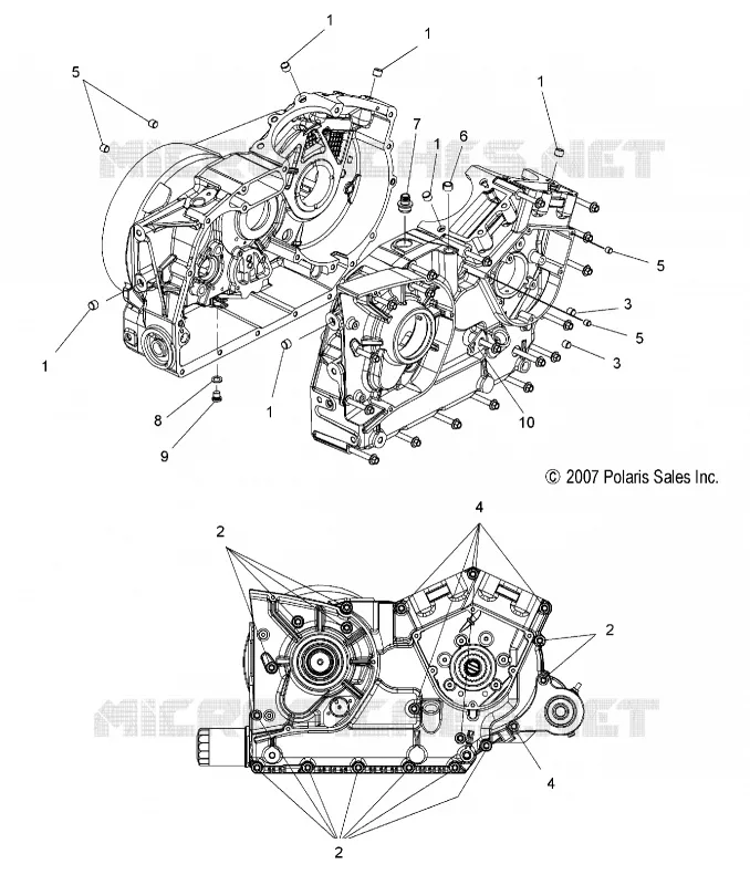 CARTERS MOTEUR - V17CJAABEM ALL OPTIONS (49VICCRANKCASE08VN) Polaris VICTORY MOTOCYCLES 1731 2017 JUDGE  JUDGE INTL  (R02) - V17CJAABEM
