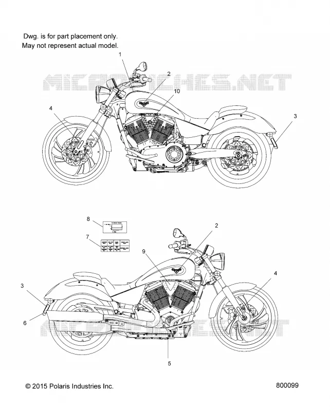 EMBLEMES - V17CVBAB ALL OPTIONS (800099) Polaris VICTORY MOTOCYCLES 1731 2017 VEGAS  VEGAS ALL OPTIONS  (R01) - V17CVBAB