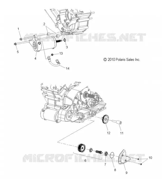 DEMARREUR MOTOR - V16SW36 ALL OPTIONS (49VICDEMARREUR11VN) Polaris VICTORY MOTOCYCLES 1731 2016 VISION  VISION ALL OPTIONS  (R02) - V16SW36