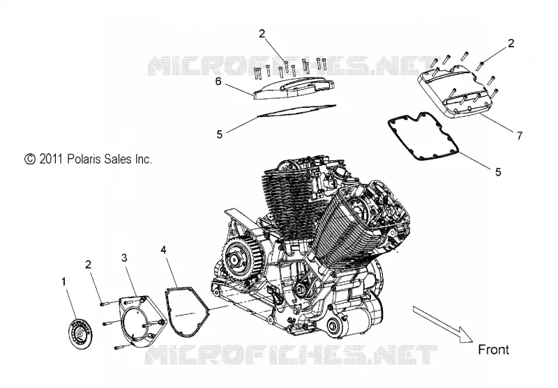MOTEUR, CAM AND COUVERCLE SOUPAPES - V16SW36 ALL OPTIONS (49VICCAM12VN) Polaris VICTORY MOTOCYCLES 1731 2016 VISION  VISION ALL OPTIONS  (R02) - V16SW36