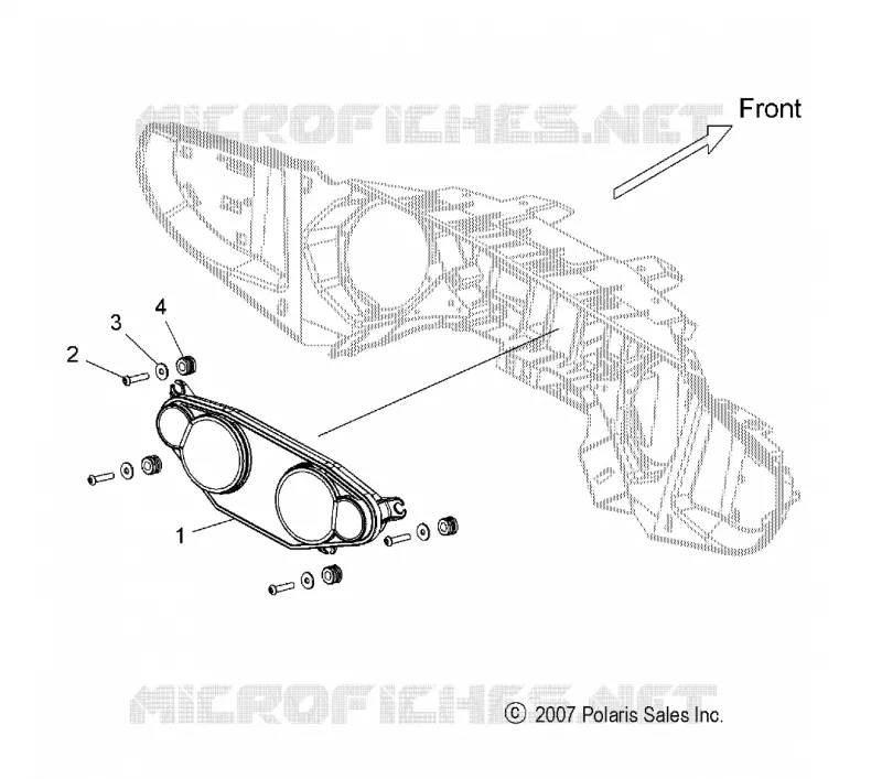 PANNEAU D'INSTRUMENTS - V16SW36 ALL OPTIONS (49VICINST08VN) Polaris VICTORY MOTOCYCLES 1731 2016 VISION  VISION ALL OPTIONS  (R02) - V16SW36