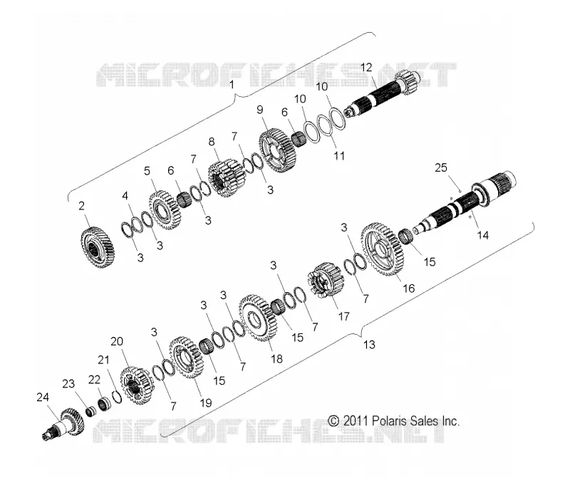 SYSTÈME DE TRANSMISSION, TRANSMISSION - V16SW36 ALL OPTIONS (49VICTRANS12VGS) Polaris VICTORY MOTOCYCLES 1731 2016 VISION  VISION ALL OPTIONS  (R02) - V16SW36