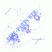 SYSTÈME DE TRANSMISSION, PONT PRINCIPAL   A14DN8EFQ (49ATVPONT1332847) pour Polaris SPORTSMAN TOURING 850 INTL de 2014