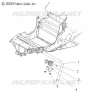 BARRE STABILISATRICE   S12PT7FSL (49SNOWSWAYBAR09FSTRG) pour Polaris 750 TURBO IQ LXT de 2012