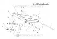 BRAS DE SUSPENSION AVANT   S12PT7FSL (49SNOWFTA10TRBODRGN) pour Polaris 750 TURBO IQ LXT de 2012