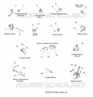 CAPTEURS, SWITCHES and SOUPAPES   S12PT7FSL (49SNOWSENSOR11FSTSBLX) pour Polaris 750 TURBO IQ LXT de 2012