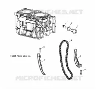 CHAINEE DE DISTRIBUTION AND TENSIONERS   S12PT7FSL (4997479747D11) pour Polaris 750 TURBO IQ LXT de 2012