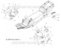 CHASSIS, ASM. AND REPOSE PIEDS   S12PT7FSL (49SNOWCHASSIS09FSTRG) pour Polaris 750 TURBO IQ LXT de 2012