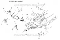 CHASSIS, FRONT   S12PT7FSL (49SNOWCHASSISFRT09FSTRG) pour Polaris 750 TURBO IQ LXT de 2012