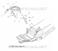 DIRECTION ASM.   S12PT7FSL(49SNOWDIRECTIONHOOP10FSTTRG) pour Polaris 750 TURBO IQ LXT de 2012