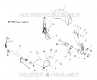 DOSSERET ET POIGNEES, PASSENGER   S12PT7FSL (49SNOWDOSSERET11600IQLXT) pour Polaris 750 TURBO IQ LXT de 2012
