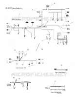 FAISCEAU ELECTRIQUE   S12PT7FSL (49SNOWWIREHARNESS11FSTTRG) pour Polaris 750 TURBO IQ LXT de 2012