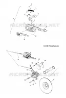 FREINS, SYSTÈME DE FREINAGE   S12PT7FSL (49SNOWFREIN09BARILLET) pour Polaris 750 TURBO IQ LXT de 2012