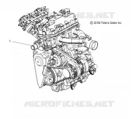 MOTEUR   S12PT7FSL (49SNOWMOTEUR10FSTTRG) pour Polaris 750 TURBO IQ LXT de 2012