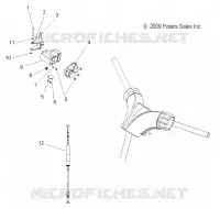 MOTEUR, ACCELERATEUR CONTROL ASM.   S12PT7FSL (49SNOWACCELERATEUR10FSTTRG) pour Polaris 750 TURBO IQ LXT de 2012