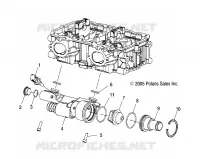 MOTEUR, SYSTÈME DE REFROIDISSEMENT   S12PT7FSL (49SNOWCOOLANTFSTIQ) pour Polaris 750 TURBO IQ LXT de 2012