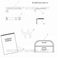 OUTILS and MANUEL DU PROPRIETAIRE   S12PT7FSL (49SNOWTOOL09FSTRG) pour Polaris 750 TURBO IQ LXT de 2012