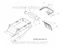 PARE CHOCS ARRIERE, HITCH, AND SNOW FLAP   S12PT7FSL (49SNOWPARE CHOCS10600TRG) pour Polaris 750 TURBO IQ LXT de 2012