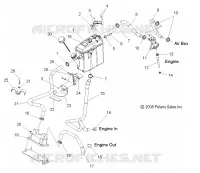 SYSTÈME DE REFROIDISSEMENT D'HUILE   S12PT7FSL (49SNOWOILTANK10FSTRG) pour Polaris 750 TURBO IQ LXT de 2012