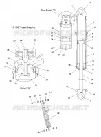 AMORTISSEUR IFS (WALKER EVANS)   S10MX6JSA/JEA (49SNOWAMORTISSEURIFS7043360) pour Polaris 600 IQ RACER de 2010