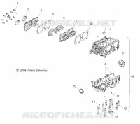 CARTERS MOTEUR   S10MX6JSA/JEA (49SNOWCARTERS MOTEUR09600RACE) pour Polaris 600 IQ RACER de 2010