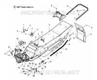 CHASSIS, ASM.   S10MX6JSA/JEA (49SNOWCHASSIS08600IQ) pour Polaris 600 IQ RACER de 2010