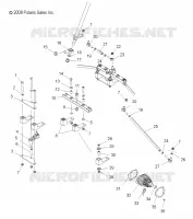 DIRECTION INFERIEUR ET BIELLETTES   S10MX6JSA/JEA (49SNOWDIRECTIONLWR09600RACE) pour Polaris 600 IQ RACER de 2010