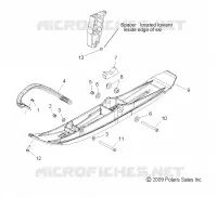 DIRECTION, SKI ASM.   S10MX6JSA/JEA (49SNOW/SKIASM/10600RCR) pour Polaris 600 IQ RACER de 2010