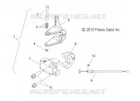 MOTEUR, ACCELERATEUR ASM.   S10MX6JSA/JEA (49SNOWACCELERATEUR11RACE) pour Polaris 600 IQ RACER de 2010