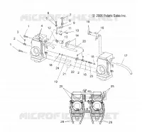 MOTEUR, CARBURATEUR   S10MX6JSA/JEA (49SNOWCARBURATEUR08600IQ) pour Polaris 600 IQ RACER de 2010