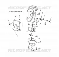 MOTEUR, CARBURATEUR, LOWER   S10MX6JSA/JEA (49SNOWCARBLOWER08600RR) pour Polaris 600 IQ RACER de 2010