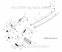 REFROIDISSEMENT SYSTEM   S10MX6JSA/JEA (49SNOWREFROIDISSEMENT09600RACE) pour Polaris 600 IQ RACER de 2010