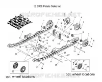 SUSPENSION ARRIERE   S10MX6JSA/JEA (49SNOWSUSPRR07440IQ) pour Polaris 600 IQ RACER de 2010