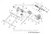 SUSPENSION, BRAS DE SUSPENSION ARRIERE   S10MX6JSA/JEA (49SNOWTORQUEREAR08600RR) pour Polaris 600 IQ RACER de 2010