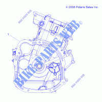 MOTEUR COMPLET   A14ZN55TA (49ATVMOTEUR09SPXP550) pour Polaris SPORTSMAN XP 550 EPS HD INTL de 2014