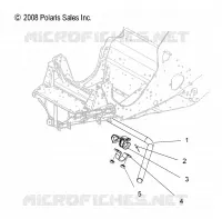 BARRE STABILISATRICE   S09PB8ES/ESL (49SNOWSWAYBAR09600TRG) pour Polaris 800 IQ de 2009