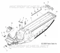 CHASSIS, ASM.   S09PB8ES/ESL (49SNOWCHASSIS09600IQ) pour Polaris 800 IQ de 2009